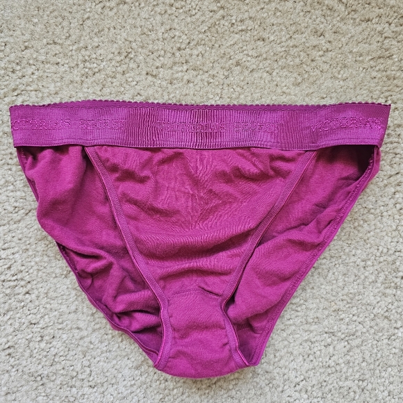 Vintage 2004 Victorias Secret high leg bikini panty logo band 100% cotton large